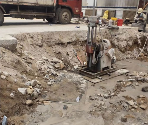 渝水公路下沉压浆